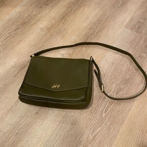 Freshly Picked Classic Crossbody Diaper Bag in Olive Green